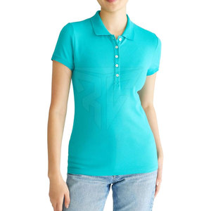 Camiseta de polo informal para mujer más vendida de fabricante profesional, nuevo diseño para el verano - Product Image 1
