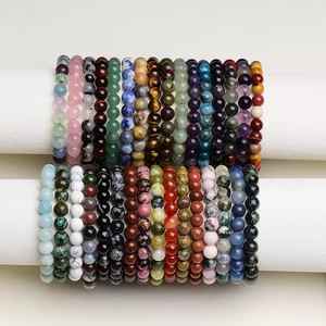 Nueva llegada personalizada al por mayor pulseras de piedras preciosas para hombres y mujeres Unisex pulseras curativas naturales al por mayor OEM ODM - Product Image 4