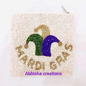 Monedero de Cuentas Hecho a Mano, Estilo Vintage, Cartera Pequeña de Lujo con Cuentas de Vidrio de Primera Calidad, Accesorio de Moda para Mujer para Monedas - Product Image 1