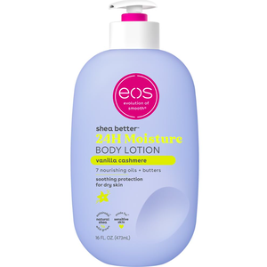 Loción Corporal Orgánica EOS Shea Better Body Vanilla Cashmere, Hidratación 24 Horas, Cuidado de la Piel, Ligera, No Grasosa, Natural, Vegana, 16 Fl oz - Product Image 1