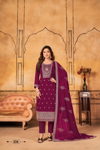 Heavy Embroidery Work Faux Georgette Pakistani and Indian Style Salwar Kameez for Festival and Party Wear - Product Image 5
