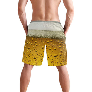 Shorts cargo d'été pour homme de marque personnalisée, décontractés, taille élastique, deux poches, coupe régulière, spandex/polyester, motif uni, service OEM - Product Image 3