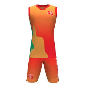 2025 maillot de basket-ball imprimé personnalisé haute qualité ensemble uniforme en polyester sans manches respirant - Product Image 1