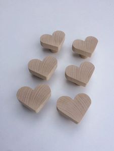 Wooden heart shaped knob <b>pull</b> cabinet drawer <b>for</b> <b>home</b> dresser door cabinet furniture decorative kitchen wardrobe handle knob - Product Image 3