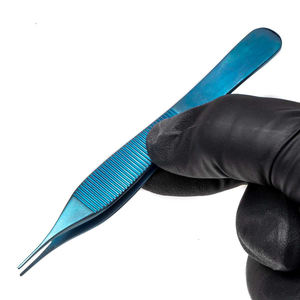 Fórceps dentados Adson de alta calidad, fórceps de tejido Adson quirúrgico de Color titanio azul de acero inoxidable - Product Image 5