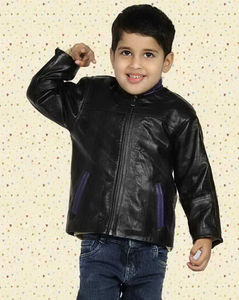 Elegante chaqueta de cuero cálida de invierno para niños Diseño 2 en 1 de alta calidad Transpirable con estampado personalizado - Product Image 2
