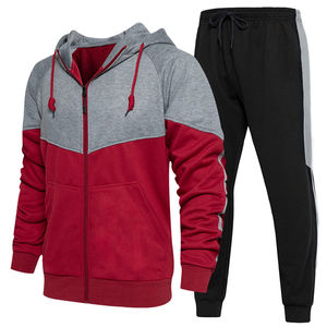 Chándal con cremallera para hombre, chaqueta con capucha y cintura elástica para correr, gimnasio, Fitness, correr, entrenamiento deportivo, atuendo Atlético informal - Product Image 2