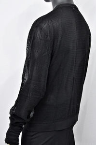 T-shirts surdimensionnés en maille de fitness pour hommes séchage rapide conception de résille légère avec épaule tombante col rond grande taille style été - Product Image 2