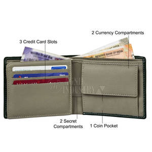 New Design High Quality <b>RFID</b> Blocking Short Length Lightweight Leather <b>Wallets</b> Best Price 2025 New Arrival Men's for Online Sale - Product Image 3