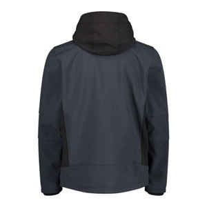 Veste coupe-vent pour homme à manches longues et à capuche, fabriquée au Pakistan, à bas prix, couleur unie, veste softshell pour la randonnée, veste de neige - Product Image 2