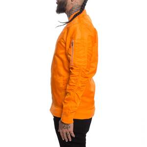 Chaqueta universitaria de satén bordada, bombardero OEM personalizado, ropa de calle de béisbol, prendas de vestir exteriores de estilo urbano para tendencia y atractivo juvenil - Product Image 2