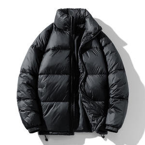 OEM Veste d'hiver de haute qualité pour hommes Veste en coton rembourrée pour l'extérieur, chaude et matelassée de grande taille Manteau à fermeture éclair pour hommes avec logo personnalisé - Product Image 1