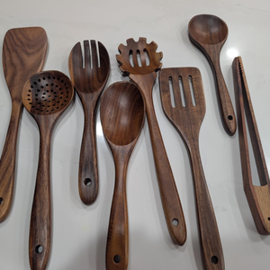 Utensilios de Cocina de Madera de Teca de Primera Calidad a Precio de Fábrica, Juego de Utensilios de Cocina de Madera Estilo Rústico, Regalos Perfectos de Vietnam - Product Image 4