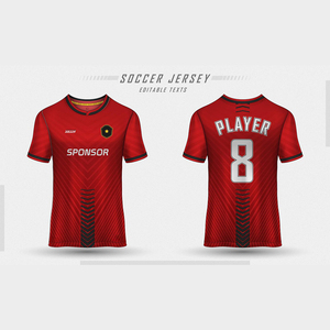 เสื้อทีมฟุตบอลผ้าโพลีเอสเตอร์แห้งแบบพอดีตัวสำหรับฤดูร้อนเสื้อทีมออกแบบตามสั่ง100% - Product Image 2