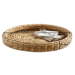 ตะกร้าใส่ของแบบถอดได้สไตล์วินเทจทำจากหญ้าทะเลสานด้วยมือเป็นมิตรกับสิ่งแวดล้อมพร้อมที่จับสำหรับใส่เครื่องดื่มแบบใหม่ - Product Image 5