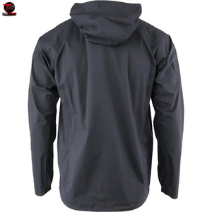 Chaqueta Cortavientos Impermeable Ecológica para Hombre, con Capucha, Cierre Completo, Transpirable, Softshell, Servicio OEM, Logotipo Personalizado, Casual - Product Image 2