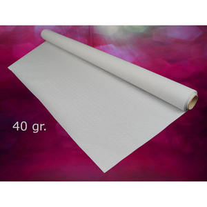 Rouleau de nappe blanche 1,20x100m 40gsm, papier professionnel, B2B - Product Image 1