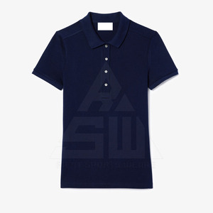 Chemise décontractée légère à manches courtes pour femme, tricotée sur mesure, colorée, respirante, écologique, à séchage rapide et de couleur unie - Product Image 4