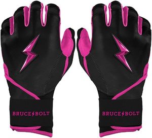 Guantes de Bateo Bruce Bolt de Cuero Cabretta de Primera Calidad, Diseño de Puño Corto 100% Calidad - Product Image 4