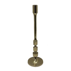 luxury candle Metal Taper Candle Holder Gold Finished for Home & Wedding Tabletop Lights Decoration Handmade Customized Bulk - Product Image 4