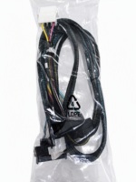 Kabel Target SlimSAS 8I SFF 8654 Dual-Channel U2 SFF 8639 untuk Penyimpanan Server Kartu Array NVMe SSD dengan Daya SATA