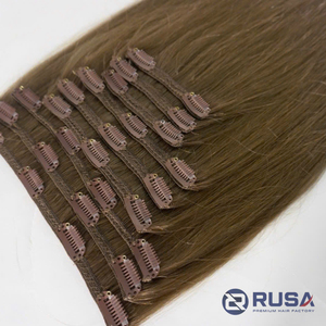 Extensiones de Cabello Natural Vietnamita de Alta Calidad con Clip, Venta al Por Mayor de Fábrica, Personalizadas, Sin Sintético, Longitud de 10 a 34 Pulgadas - Product Image 3