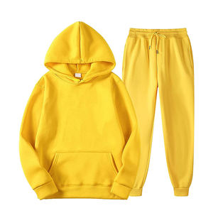 ชุดเซ็ตสองชิ้นขนาด XXL มีฮู้ดแบบสวมหัวของผู้ชายชุดวิ่งออกกำลังกายในฤดูหนาวพร้อมโลโก้ระบายอากาศสำหรับผู้ใหญ่ - Product Image 1