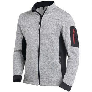 Veste en polaire tricotée CHRISTOPH en gris/noir, sweats à capuche et sweat-shirts promotionnels FHB - Product Image 2