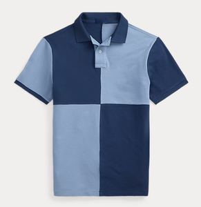 Men's Slim Fit Cotton for <b>Polo</b> <b>Shirt</b> Short Sleeves Comfortable Contrast Color Print Simple Pattern Button for Summer - Product Image 5