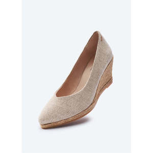 Esposini espadrillas con taglio a V in tela in edizione limitata sandali con taglio a V Chic con Sole a zeppa - Product Image 4