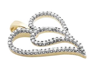 Colección de colgantes de Plata de Ley 925 en forma de corazón VVS Moissanite Diamond Iced Out para mujer - Product Image 4
