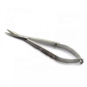 Ciseaux à ressort incurvés en acier inoxydable de couleur personnalisée à vendre/Ciseaux à ressort à sourcils de marque personnalisée écologique - Product Image 1