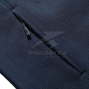 Veste polaire d'hiver pour homme coupe-vent et respirante à col montant, prix de gros, couleurs personnalisées, logo, fabrication en usine, design personnalisé - Product Image 5