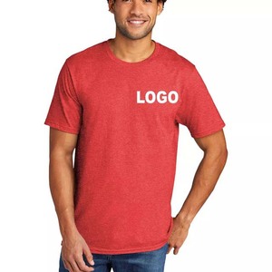 Camisetas de hombre de color personalizado OEM ropa de verano de manga corta ropa de hombre 100% algodón cuello alto calidad superior liso de gran tamaño - Product Image 4