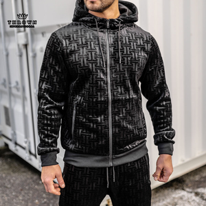 Conjunto Deportivo Elástico de Invierno para Hombre, Personalizado al por Mayor, 100% Algodón, Antibacterial, Transpirable, ODM - Product Image 5