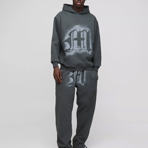 Survêtement à capuche pour homme OEM, nouvelle arrivée, avec logo, 100% coton, survêtement décontracté, prix bas - Product Image 6