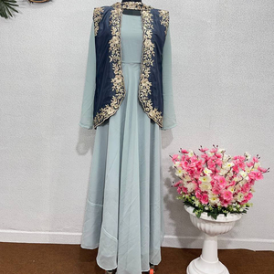 ชุดสูทผ้าส่าหรีผ้าไหมผ้าลายดอกไม้สำหรับผู้ใหญ่ชุดส่าหรีแบบดั้งเดิมชุดแต่งกายแฟนซี - Product Image 1