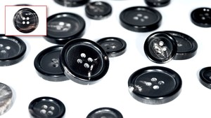 Sừng 4-lỗ nút đánh bóng flatback Vòng Thời Trang Vải số lượng lớn số lượng ở mức giá thấp tại Ấn Độ - Product Image 3