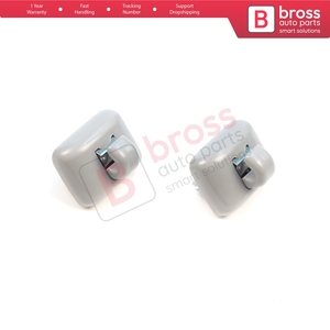 BDP1655-1ที่บังแดด2ชิ้นที่หนีบแบบตะขอสีเทาสำหรับ A1 A3 A4 B7 B8 B9 A5 A6 C6 Q2 Q3 Q5 TT exeo - Product Image 4