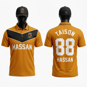 Camiseta de Polo para Hombre, Poliéster y Spandex Premium, Panel Diagonal en Rojo, Transpirable, Logotipo Personalizado con Bordado y Transferencia Térmica - Product Image 2