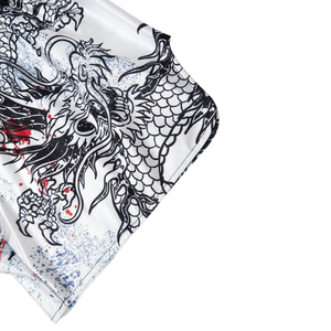 Pantalones Cortos de Boxeo Muay Thai Personalizados OEM, Pantalones Cortos de Entrenamiento de Kickboxing MMA, Duraderos, Elásticos, Sublimados, de Spandex/Poliéster - Product Image 4