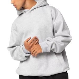 Sweat à capuche zippé personnalisé en molleton épais 400 GSM – Coupe ample unisexe, style décontracté vintage en coton biologique pour l'hiver - Product Image 3