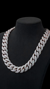 Cadena Cubana de Moissanita de 23 mm, Plata de Ley 925, Cierre de Limón, Longitud Personalizada - Product Image 6