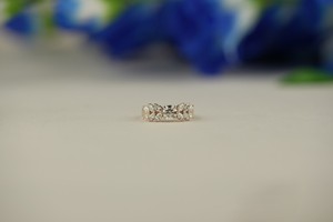 Bague de luxe en diamant de laboratoire marquise et coupe ronde VS1 clarté IGI SGL certifié or rose or argent fournisseur en gros - Product Image 6