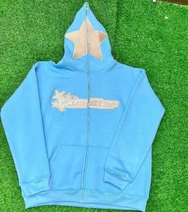Sweats à capuche personnalisés 100% coton molletonné avec fermeture éclair intégrale pour hommes et femmes, qualité supérieure, broderie personnalisée, impression de logo, respirant - Product Image 2