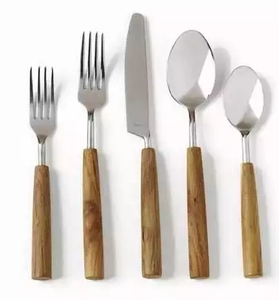 Ensemble de couverts tendance en nacre américaine, manche en acier inoxydable 410, vaisselle de luxe écologique pour fêtes et usage domestique - Product Image 3