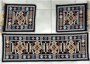 Juego de alfombras de asiento de coche estilo Kilim lavable, alfombra hecha a máquina para cubrir asientos de coche - Product Image 2