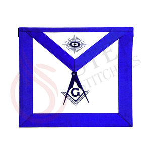 Nuevo Diseño: Delantal de Maestro Maestro de Ceremonias Premium Bordado a Mano con Flecos - Product Image 4