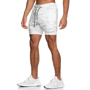 Pantalones cortos deportivos con bolsillo para hombre, moda atlética, diseño único, calidad, entrenamiento, correr, 2 en 1, pantalones cortos de gimnasio para hombre de doble capa personalizados - Product Image 4