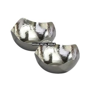 Handmade Hammered <b>Stainless</b> <b>Steel</b> <b>Bowl</b> New Classic Decorative Chocolate Dessert Serving <b>Bowl</b> Eco-Friendly Modern for Wedding Use - Product Image 2